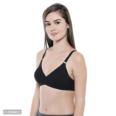 Stylish Fancy Cotton Non Padded Bras For Women Pack Of 4-thumb3