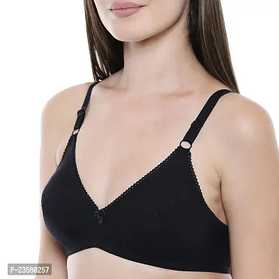 Stylish Fancy Cotton Non Padded Bras For Women Pack Of 4-thumb4