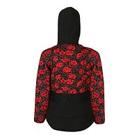 Truffles Girls Red and Black Full Sleeve Hooded Neck Printed Winter Wear Zipper Closure Sweatshirts-thumb1