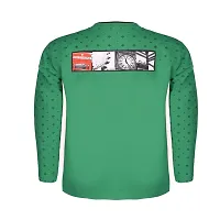 Truffles Boys Green Full Sleeve Round Neck Cotton Hosiery Printed Straight T-Shirt-thumb1