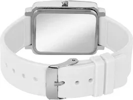 Stylish White Plastic Analog Watches For Women-thumb1