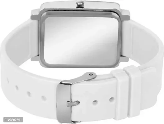 Stylish White Plastic Analog Watches For Women-thumb2