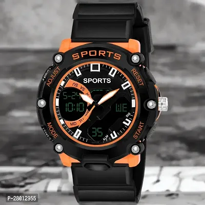 Sports analog-digital Black designed watch for Mens
