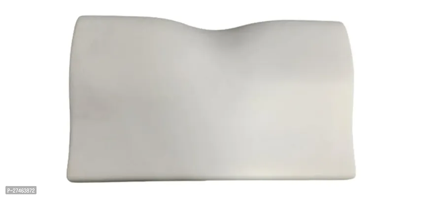 Comfortable Cervical Contour Memory Foam Sleeping Pillow White