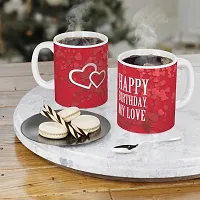 Happy Birthday My Love Gift, Glossy Ceramic Coffee Mug for Your True Love-thumb3