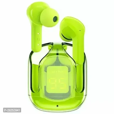 Stylish Ultrapods Type C Bluetooth Earphone In Ear Comfortable In Ear Fit Green Bluetooth Headset Green True Wireless-thumb0