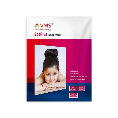 VMS EcoPlus 180 GSM A4 Glossy Photo Paper 50 Sheets