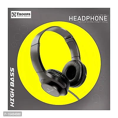 TP TROOPS  Comfortable Headset with Wireless  Headphones,Deep Bass, Foldable Headphones, Fast Pairing, Playtime, Workout/Travel-thumb4