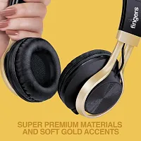 FINGERS Showstopper H5 Wired On Ear Headphone with Mic (Black)-thumb3