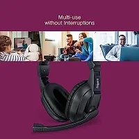 FINGERS S10 Wired On Ear Headphones with Adjustable Mic (Black)-thumb1