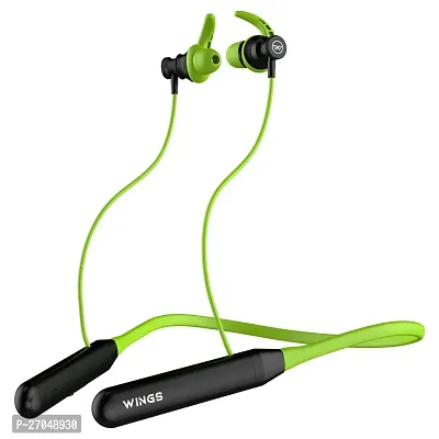 Ear Neckband with ENC  Pairing, 20 hr Playtime, Bluetooth 5.3,Dedicated Bass Boost Mode and Gaming Mode with 50ms Ultra Low Latency Headphones (Green-thumb0