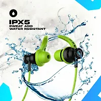 Ear Neckband with ENC  Pairing, 20 hr Playtime, Bluetooth 5.3,Dedicated Bass Boost Mode and Gaming Mode with 50ms Ultra Low Latency Headphones (Green-thumb1