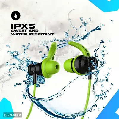 Ear Neckband with ENC  Pairing, 20 hr Playtime, Bluetooth 5.3,Dedicated Bass Boost Mode and Gaming Mode with 50ms Ultra Low Latency Headphones (Green-thumb2
