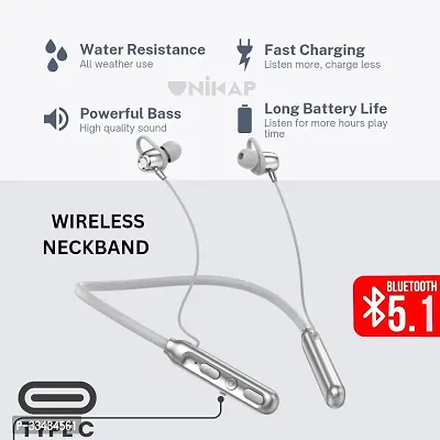 Modern Bluetooth Wireless Neckband  with Microphone-thumb3