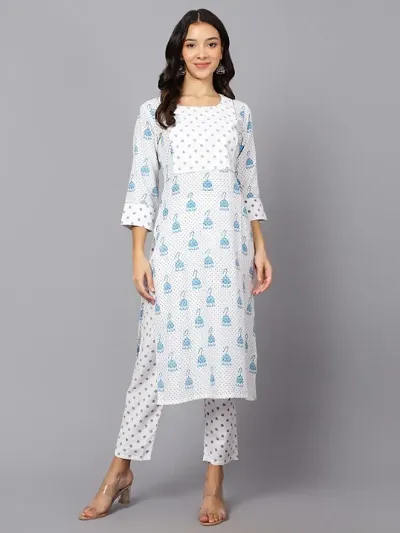 Stylish Rayon Printed Kurta Bottom Set