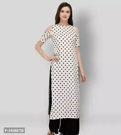 Stylish Crepe Stitched Kurta For Women-thumb0