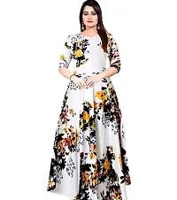 Women Printed Rayon Long Anarkali Kurti-thumb2