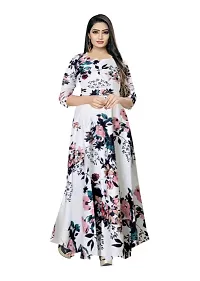 Women Printed Rayon Long Anarkali Kurti-thumb2