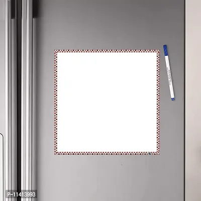 WallDesign Vinyl Tiger Dots Writing Film Flexible Fridge Magnet (1ft x 1ft, White)-thumb0
