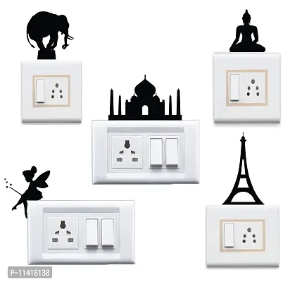 WallDesign Combo Switch Board Decal Wall Sticker (Set of 5)