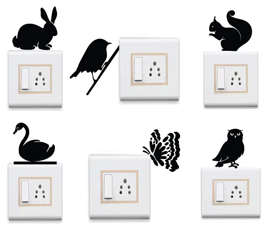 WallDesign Ancient Tribal People Switchboard Sticker (Set of 9)