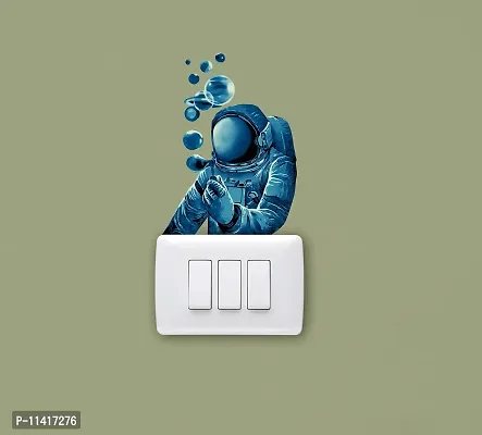 WallDesign Vinyl Space Man Switchboard Sticker ( Multicolour , Set of 10 )-thumb5