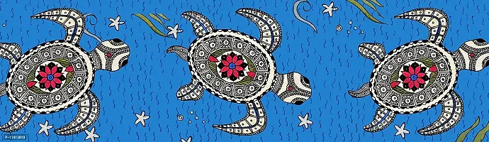 WallDesign Decorative Artistic Tortoise Vintage Mosaic Wall Border - 3 inch Width by 20 ft Length-thumb0