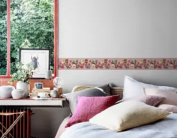 WallDesign Pretty Daisies Flowers Decorative Wallpaper Border - 5.25 inch Width by 5 ft Length-thumb1