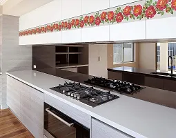 WallDesign Floribunda Flowers & Leaves Wall Sticker Border - 5.25 inch Width by 5 ft Length-thumb1