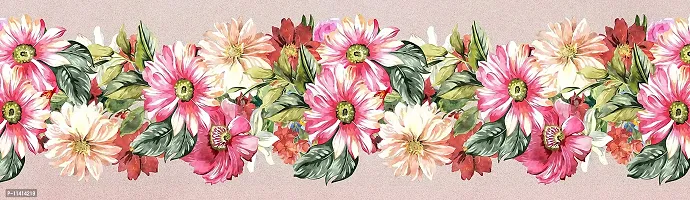 WallDesign Pretty Daisies Flowers Decorative Wallpaper Border - 5.25 inch Width by 5 ft Length-thumb0