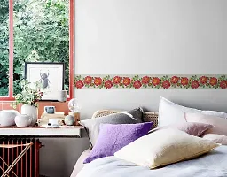 WallDesign Floribunda Flowers & Leaves Wall Sticker Border - 5.25 inch Width by 5 ft Length-thumb2