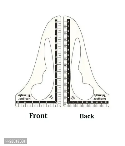 Vikurajas French Curve Scale For Armhole Drawing, Single curve and Designer Triangle Scale-thumb4
