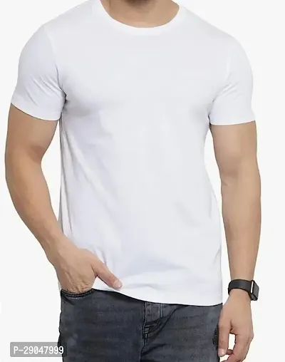 Classic Cotton Solid Tshirt for Men-thumb0