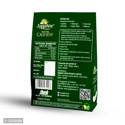 SAPPHIRE Premium  Roasted and Salted Cashews/Kaju (320 Grade)-(250gm)-thumb4