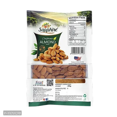 SAPPHIRE California Almonds/Badam Kernels (Independent) 250gm-thumb2