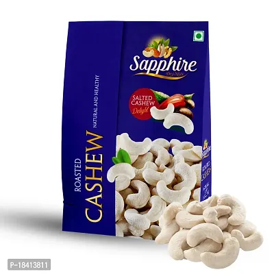 SAPPHIRE Roasted and Salted Cashews (240 Grade | Big Size Kaju) 250gm