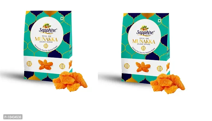 SAPPHIRE Royal Munnakka/Golden Raisins - Pack of 2 (250gm X 2)-thumb0
