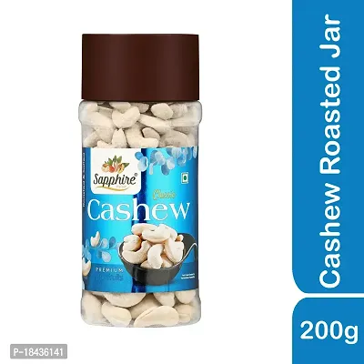 SAPPHIRE Roasted and Salted Cashews/Kaju Jar - Pack of 2 (200gm X 2)-thumb2