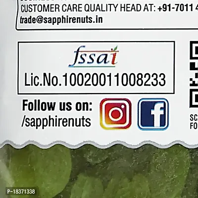 SAPPHIRE Premium Long  Green Raisins/Kishmish Value Pack (100% Natural) 250gm-thumb3