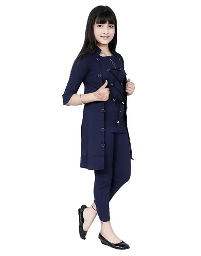 Buy MYKUKIGirls 3 pcs Dress Jumpsuit Dress Top pant And Shrug at Amazon.in-hangkhonggiare.com.vn