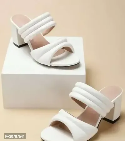 Elegant White Synthetic  Sandals For Women