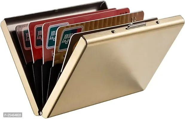 Designer Brown Solid Card Holder For Men