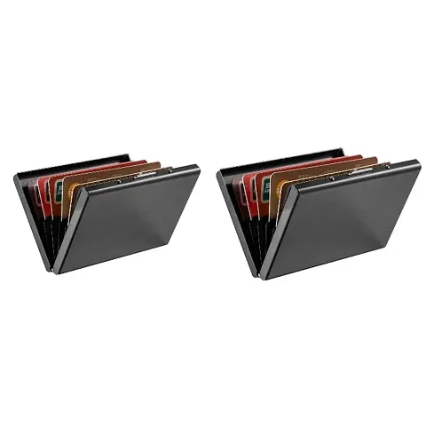 Designer Solid Card Holder For Men Pack Of 2