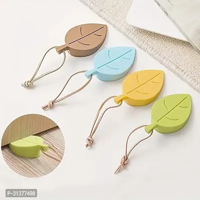 5 Pcs Silicone Leaf Shape Home Office Door Stop Stoppers-thumb5