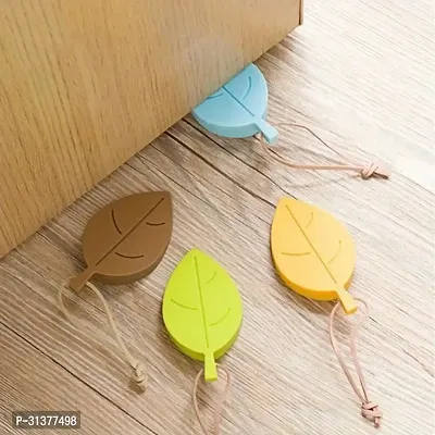 5 Pcs Silicone Leaf Shape Home Office Door Stop Stoppers-thumb2