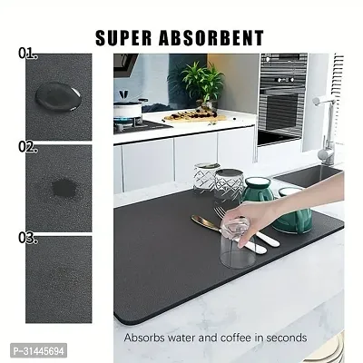 Water Absorbent Kitchen mat - Utensils Microfiber Dish Drying Mat for Kitchen Utensils-thumb3