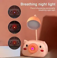 Teddy Bear Shape Rechargeable LED Desk Reading Lamp with Pen Holder-thumb3