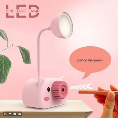 Teddy Bear Shape Rechargeable LED Desk Reading Lamp with Pen Holder-thumb3