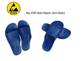 Sky ESD Safe Anti Static Slipper (Dark Blue, Size 10)-thumb1