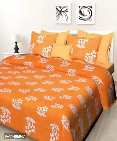 Stylish Cotton Printed Bedsheet With 2 Pillow Covers